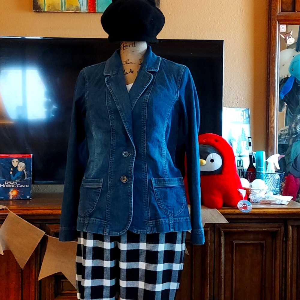 SONOMA DENIM BLAZER RELAXED FIT